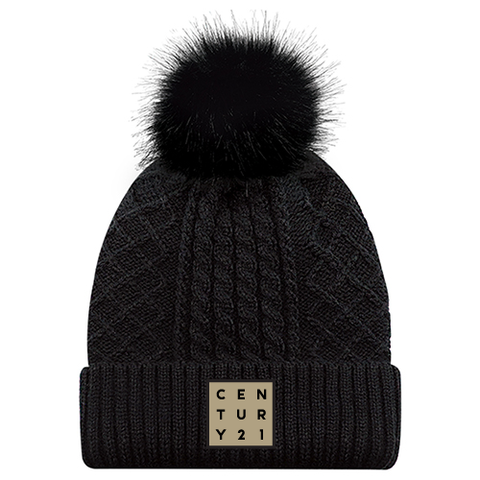Jacquard Cable Knit Toque